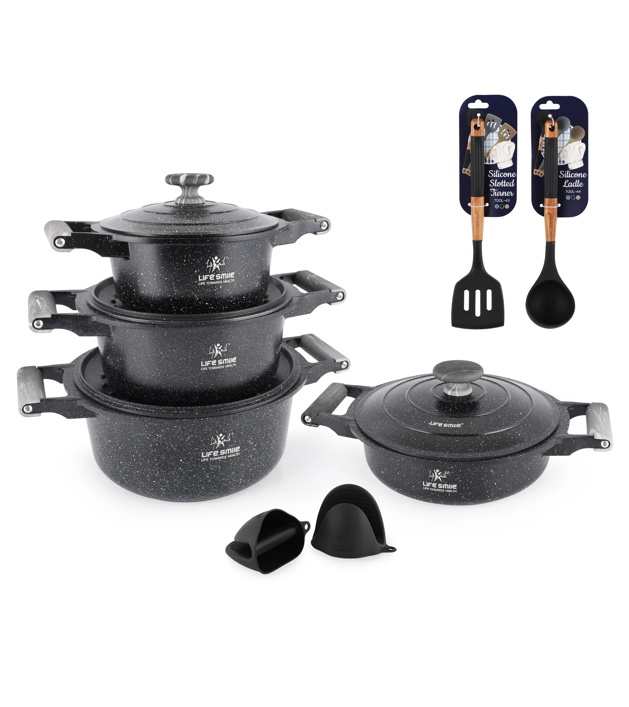Kit Frigideiras Antiaderentes 3 Peças – 20/24/28 cm